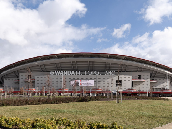 Zonas verdes del estadio wanda metropolitano